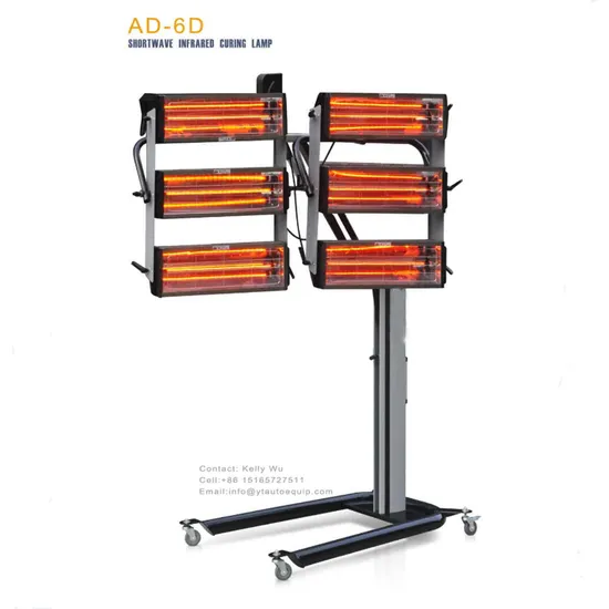 Aodotop Automotive Paint Equipment Curing Lamp Shortwave Car Body Repair Baking Vehicle Paint Shop Infrared Curing Lamp IR Lamp for Drying 