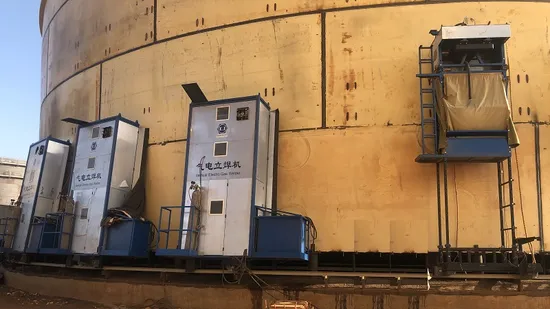 Large Oil Storage Tank Vertical Seam Welding Machine Egw Vertical Gas